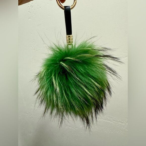 Handmade Genuine Shearling Shoulder Bag/Crossbody & Fox Fur Ball Bag Charm - Picture 15 of 15